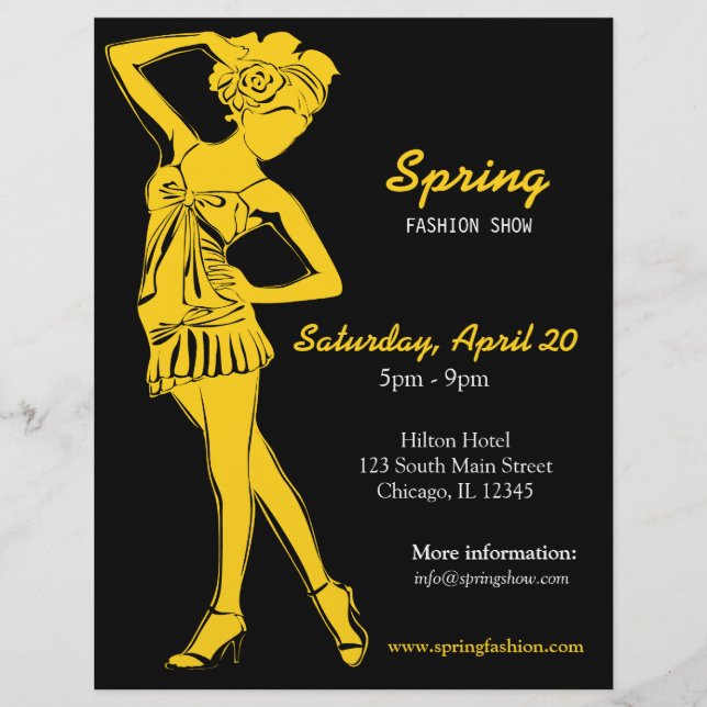 Mode-Show (Gold) Flyer (Vorne)