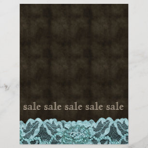 Mode-Spitzen-Flyer Blau Braunes Leder Pfirsich Flyer