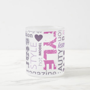 Mode-Stil-Frostglas-Kaffeetasse Mattglastasse