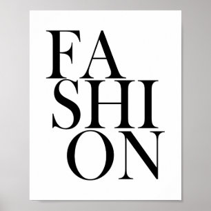 MODE - Stylische Elegante Typografie Zitat Poster