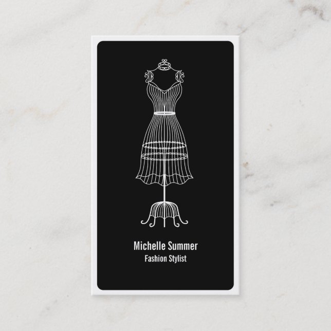 Mode-Stylist-Geschäfts-Karte Visitenkarte (Vorderseite)