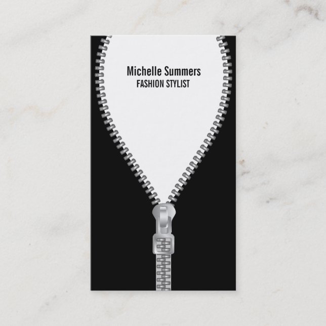 MODE-STYLIST Geschäfts-Karten-Schablone Visitenkarte (Vorderseite)