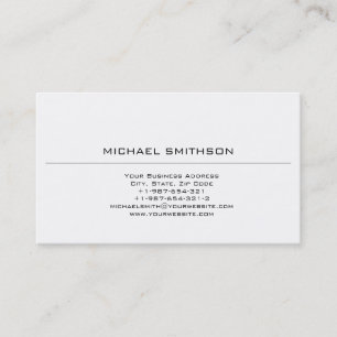 Mode tendance Carte de visite noir blanc clair