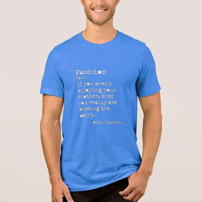 Mode: Tri-Blend Shirt (Vorderseite)