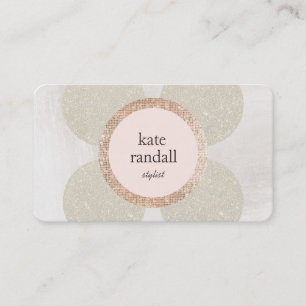 Mode und Beauty Imitate Gold Glitzer und Sequins Visitenkarte