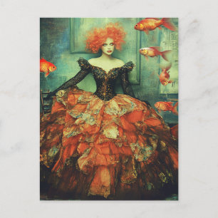 Mode und Goldfish Postkarte