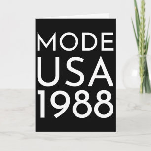 Mode Usa 1988 M Tour Karte