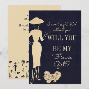 Mode vintage Serez-Vous Ma Carte Flower Girl