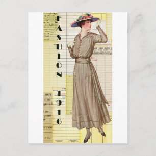 Mode von 1916 postkarte
