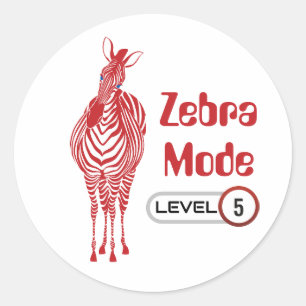 Mode Zebra Niveau 5, Autocollant personnalisable
