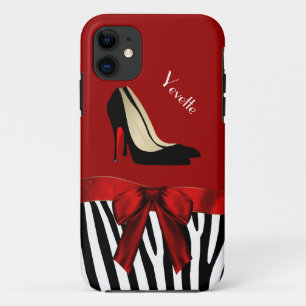 Modebewusstes Red & Zebra Print iPhone 5 Fall Case-Mate iPhone Hülle