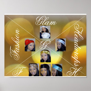 Modebezauberndes Headwraps-Plakat Poster