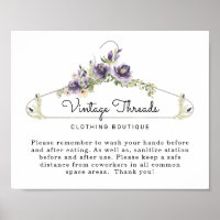 Modeboutique Covid-Sicherheits-Pausebereich