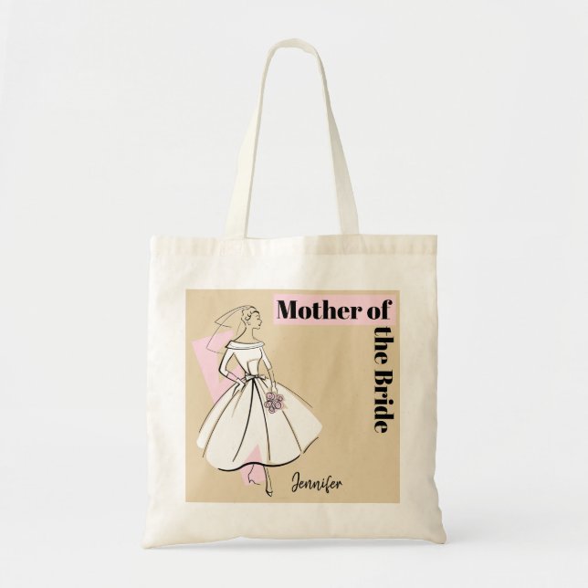 Modebriefe neutrale Mutter des Bridenamens Tragetasche (Vorne)