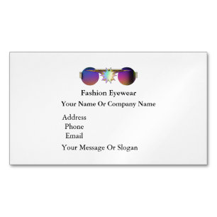 Modebrillen-Sonnenbrillen-Lieferanten personalisie Magnetische Visitenkarte