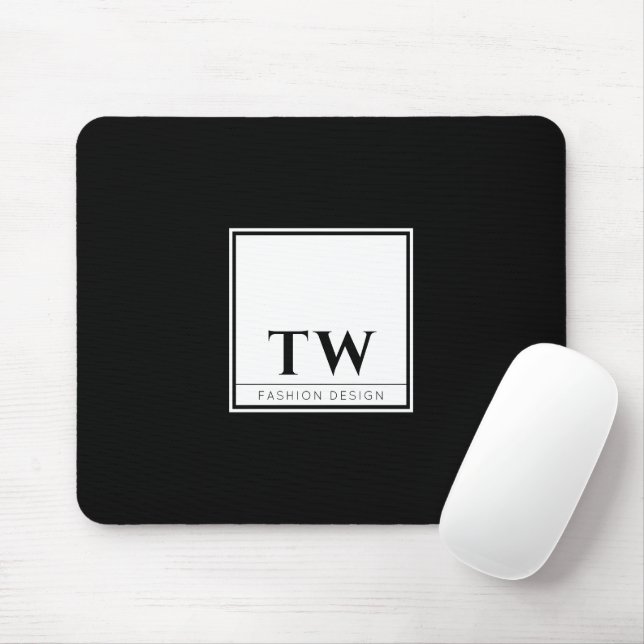 Modedesign Black Mousepad (Mit Mouse)