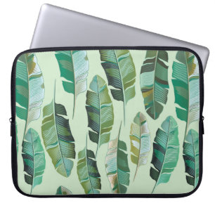 Modedesign mit tropischen Bananen-Pflanze Laptopschutzhülle