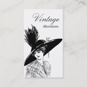 Modedesigner für Vintage-Veränderungen Näherin Visitenkarte