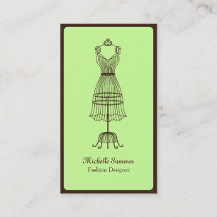 Modedesigner-Visitenkarte-Schablone Visitenkarte
