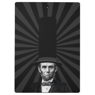 Modeerscheinung des Präsidenten Abraham Lincoln Klemmbrett