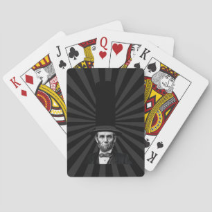 Modeerscheinung des Präsidenten Abraham Lincoln Spielkarten