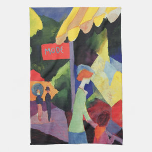 Modefenster von August Macke, Vintage Fauvismus Geschirrtuch