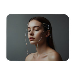Modefrau feine Kunst Magnet