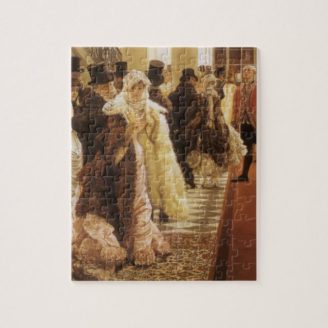 Modefrau von Tissot, Vintage Viktorianische Kunst (Vertikal)