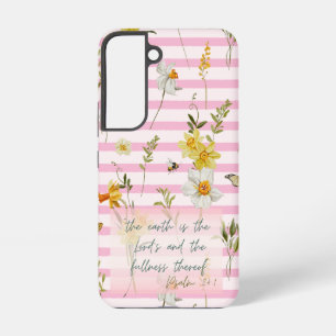 Modeglaube Röte Streifen Narzissen Biene Natur Samsung Galaxy Hülle