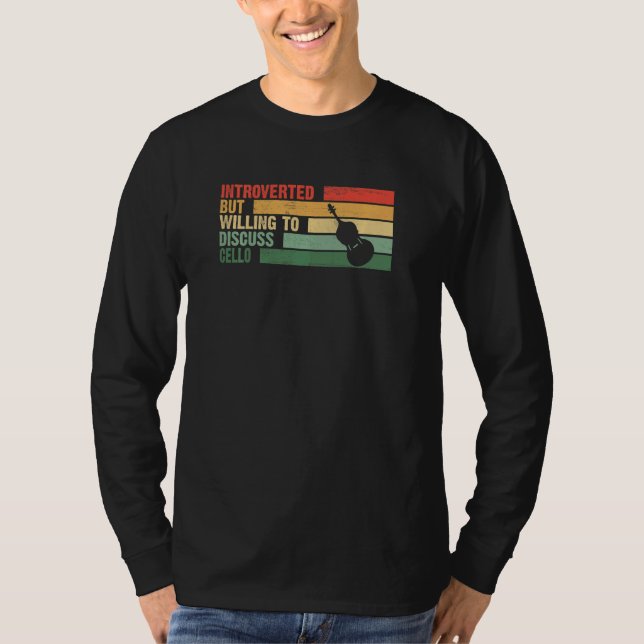 Modeintrovertiert, aber bereit, über CELLO zu disk T-Shirt (Vorderseite)
