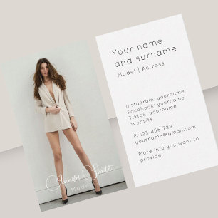 Model Acress ajoutez votre propre Carte de visite