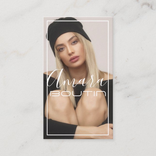 Model Acress Business Card Visitenkarte (Vorderseite)