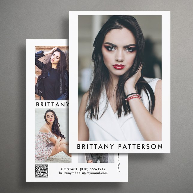Model Actor 12x18 Comp SED Karte QR 5 Foto 2 Seite (Available in high quality print or digital download for quick messaging, email or self printing.)