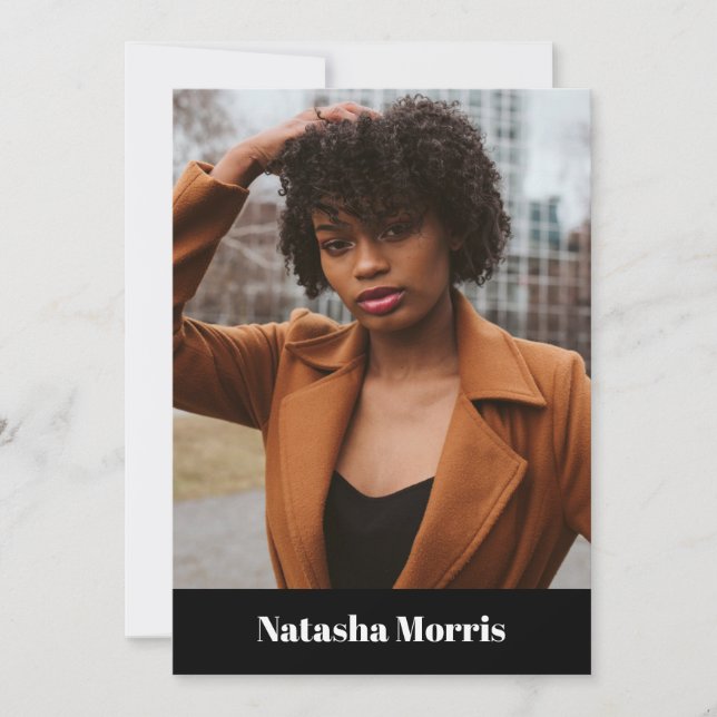 Model Actor Dancer 4 Foto Comp Einladung (Vorderseite)