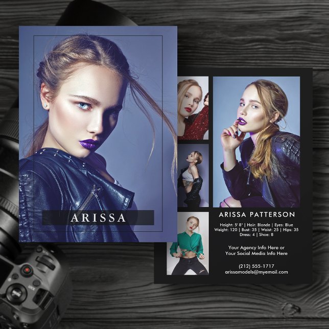 Model Actor Pro 5.12x18.5 Comp/Zed Card 5 Foto Einladung (Available in high quality print or digital download for quick messaging, email or self printing.)