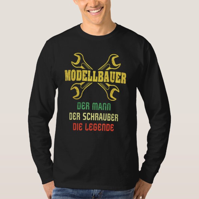 Model Builder-Redewendungen Modellmodell für männl T-Shirt (Vorderseite)
