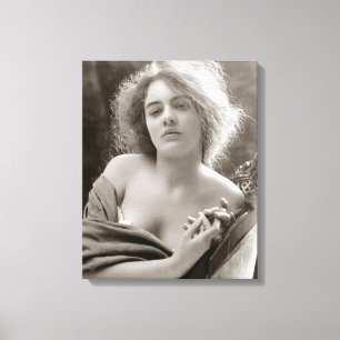 Model der Künstler, 1900 Leinwanddruck