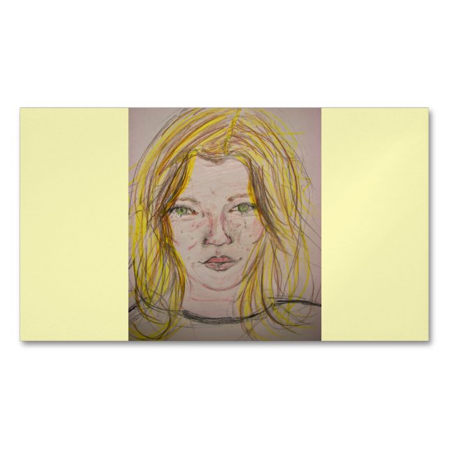 Model Girl Magnetische Visitenkarte (Vorderseite)