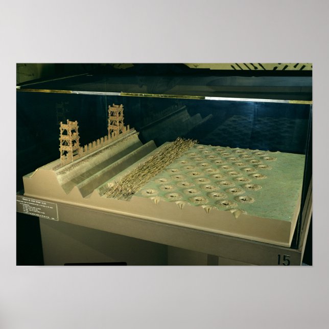 Model of Caesar's defences at Alesia Poster (Vorne)