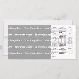 modèle 2018 Calendrier Carte photo