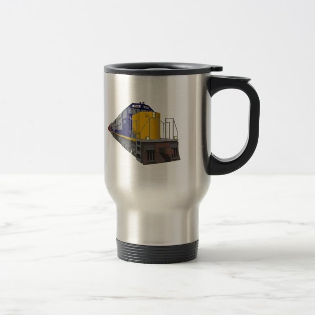 modèle 3D : Train de fret : Chemin de fer : Tasse (Droit)