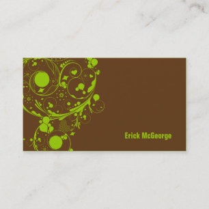 Modèle abstrait moderne de carte de visite