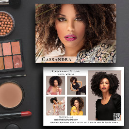 Modèle Acteur 6 Photo Deux Côtés Modèle Carte Comp