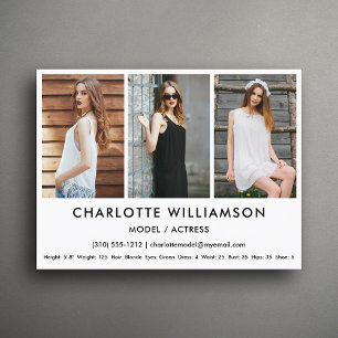 Modèle Acteur Carte Comp 3 Photo Carte postale bla