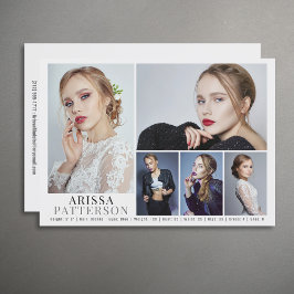 Modèle Acteur Carte Comp 6 Photo 5x7