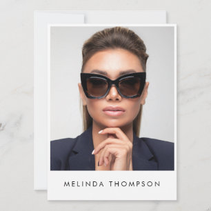 Modèle Acteur Modélisation Carte Comp 5 Photo Blan