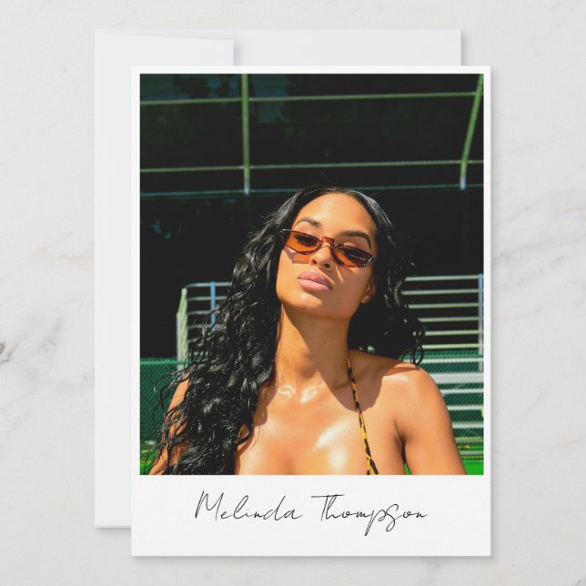 Modèle Acteur Modélisation Carte Comp 5 Photo Infl (Devant)