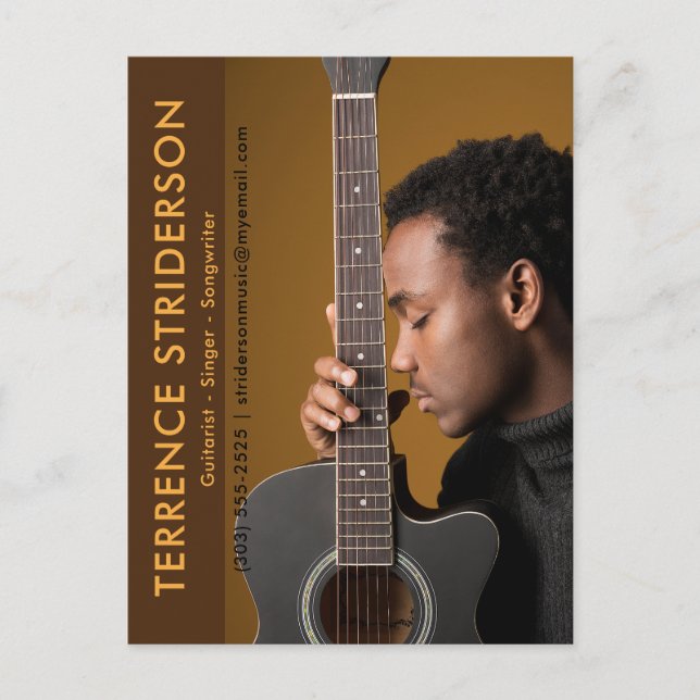 Modèle Acteur Musicien Chanteur Promotion Carte po (Devant)