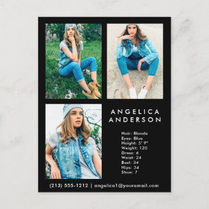 Modèle Actor 3 Carte photo Comp - Carte postale no