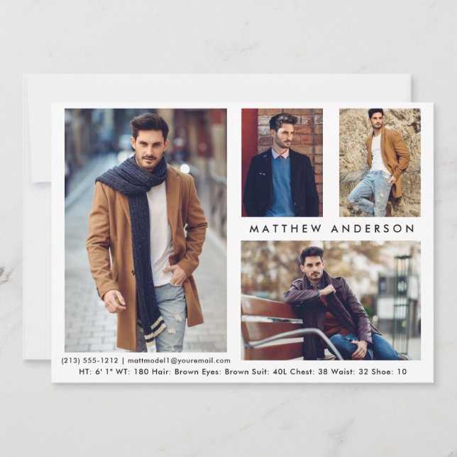 Modèle Actor 4 Photo - Carte What Front Comp (Devant)